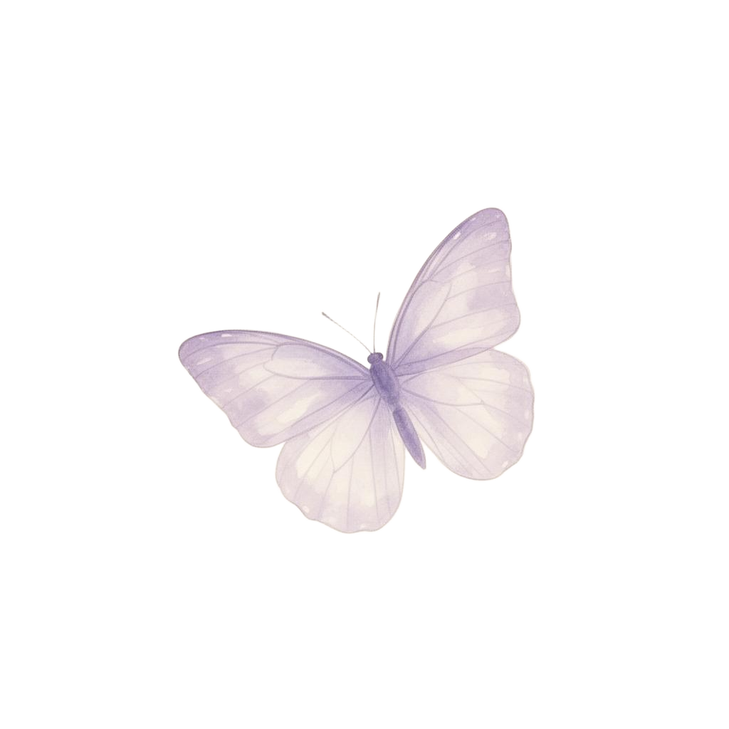 A soft lavender butterfly